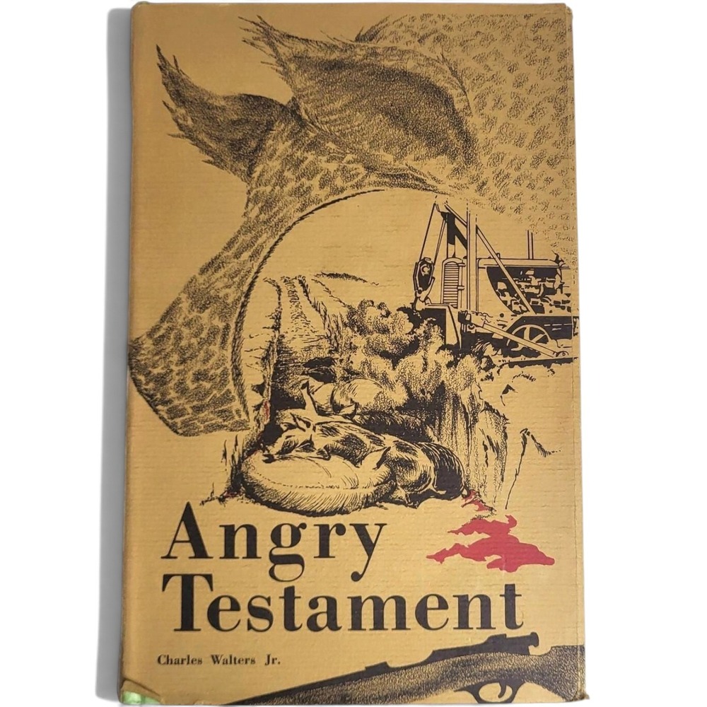 Angry Testament Charles Walters Jr 1969 First Edition Hardcover Dust Jacket